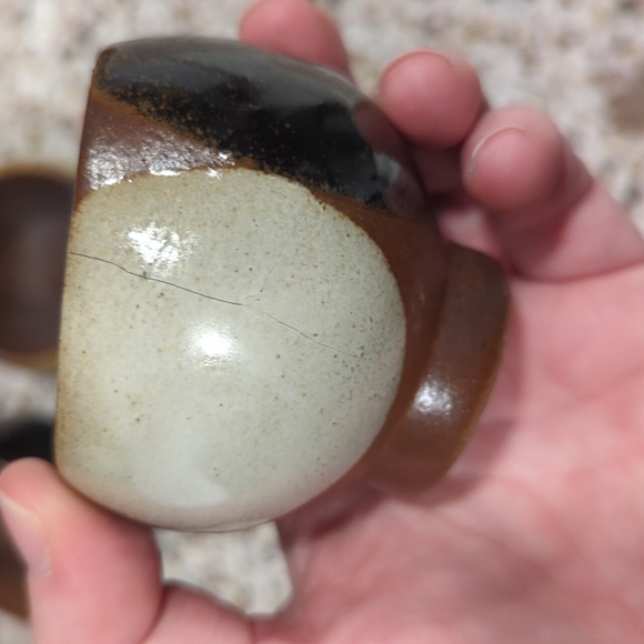 Pottery Decanter & Glasses - Picture 8 of 8